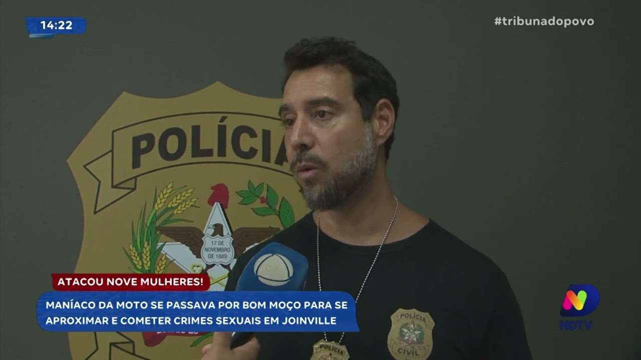 Operação Policial: prisão do 'maníaco da moto' choca Joinville