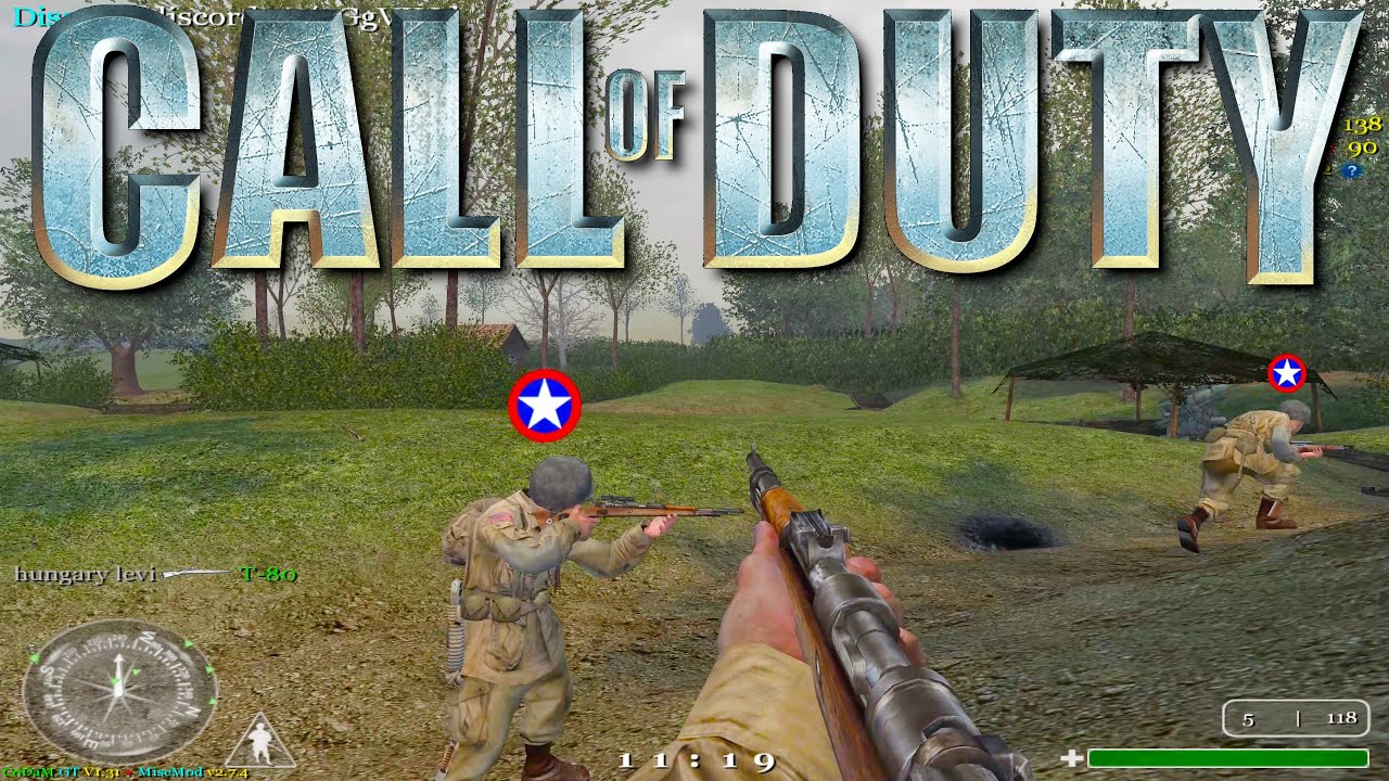 Call of Duty 1 Multiplayer In 2021 Brecourt Gameplay ►17 Players | 4K