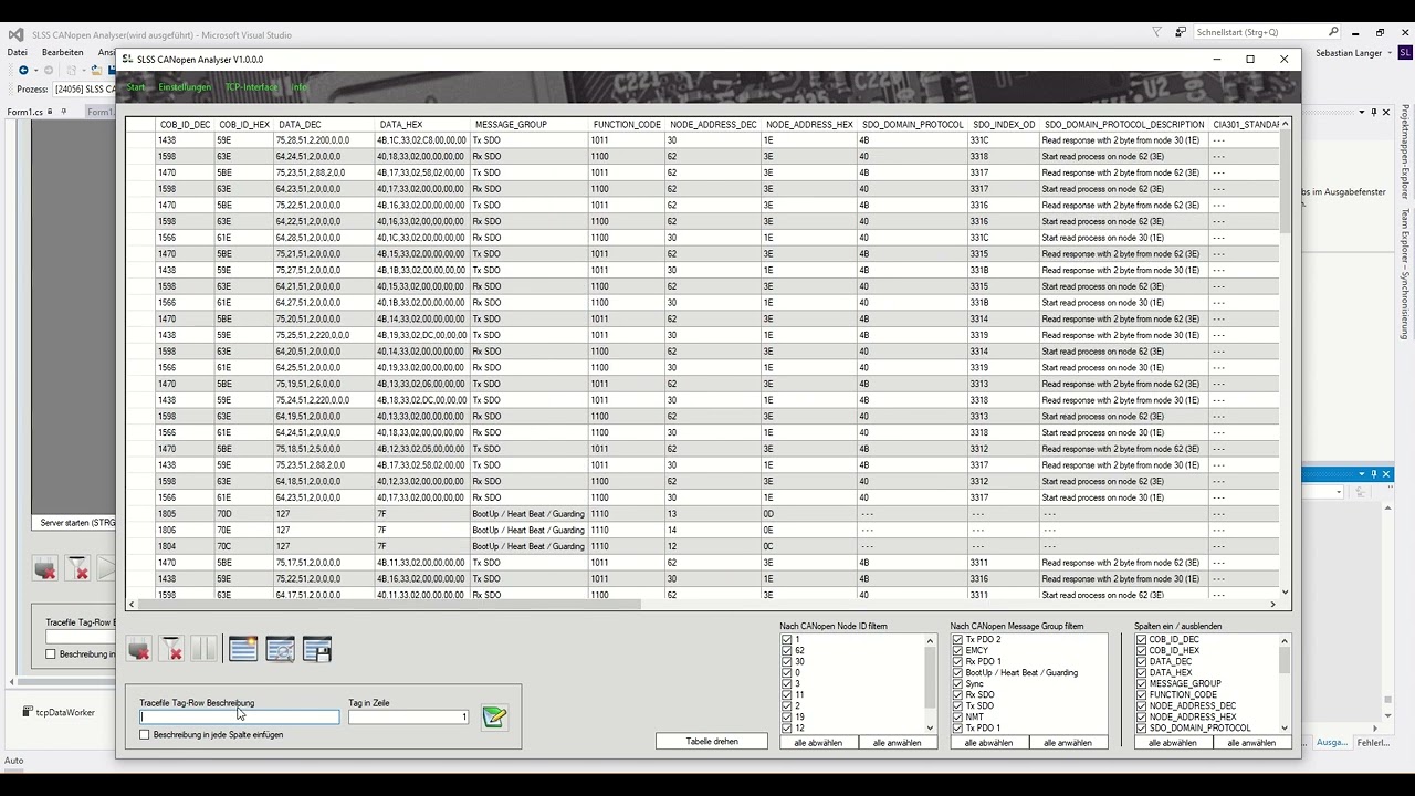 CANopen Analyser