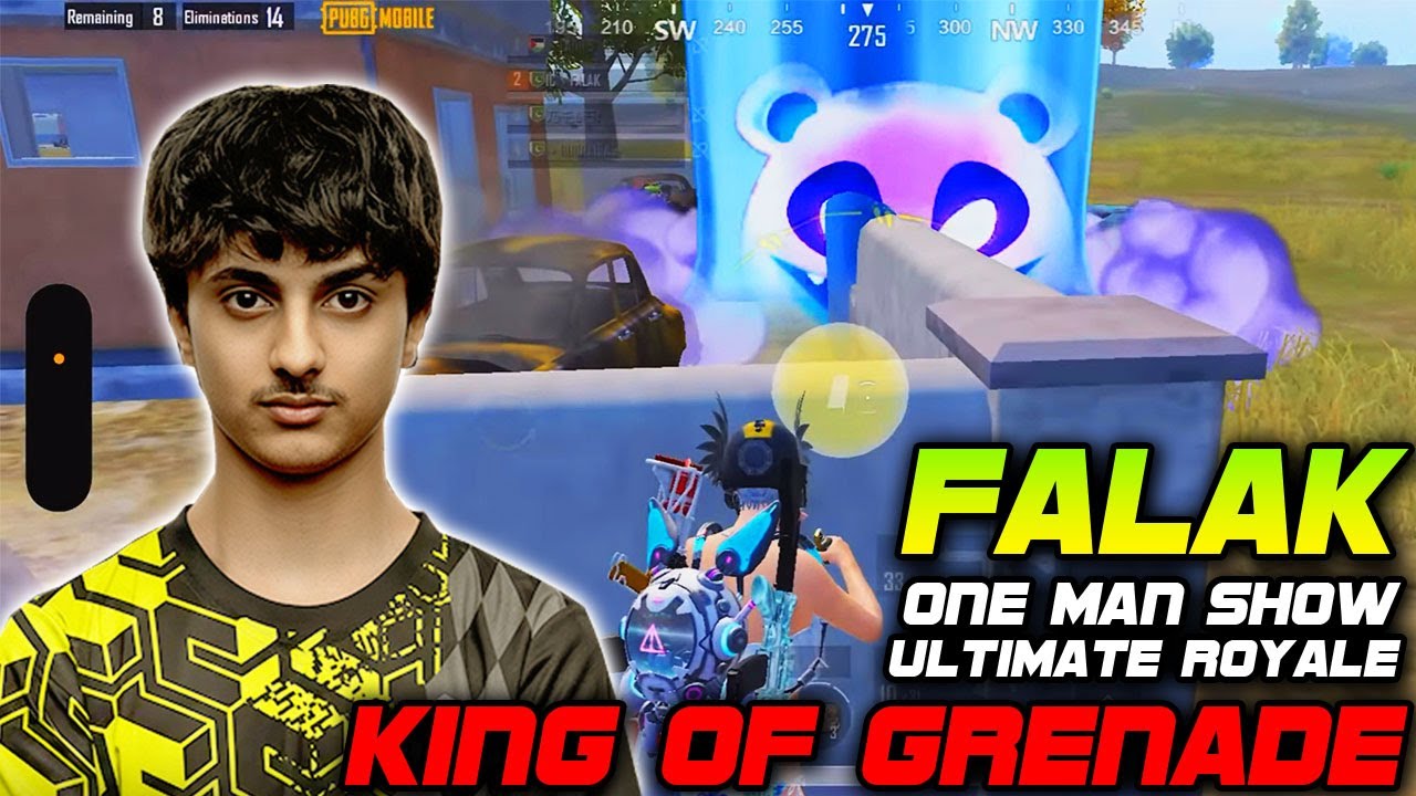 PUBG Mobile Pakistan : FALAK King of Grenade one man show Ultimate Royale Highlight Ep.452