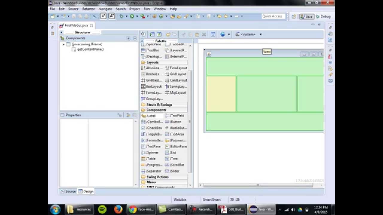 Java Gui Design w/ WindowBuilder Designer (Part 1 of 5)