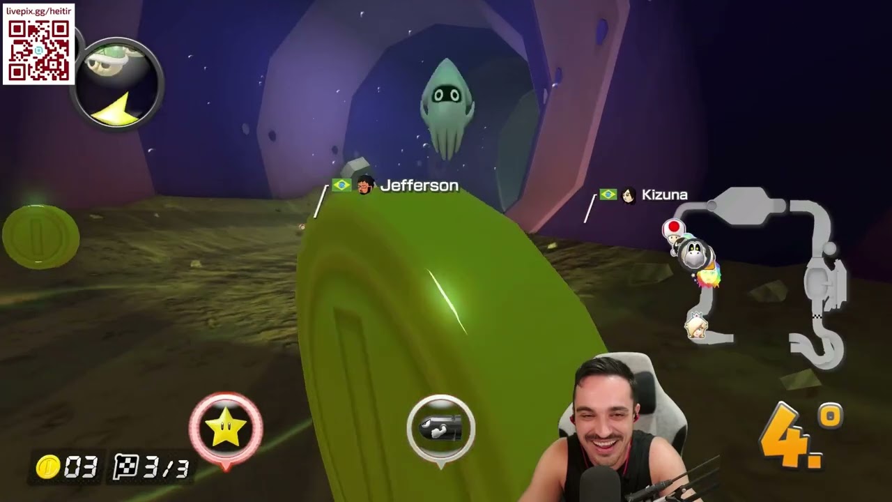 Heitir e amigos jogando Mario Kart 8 #11