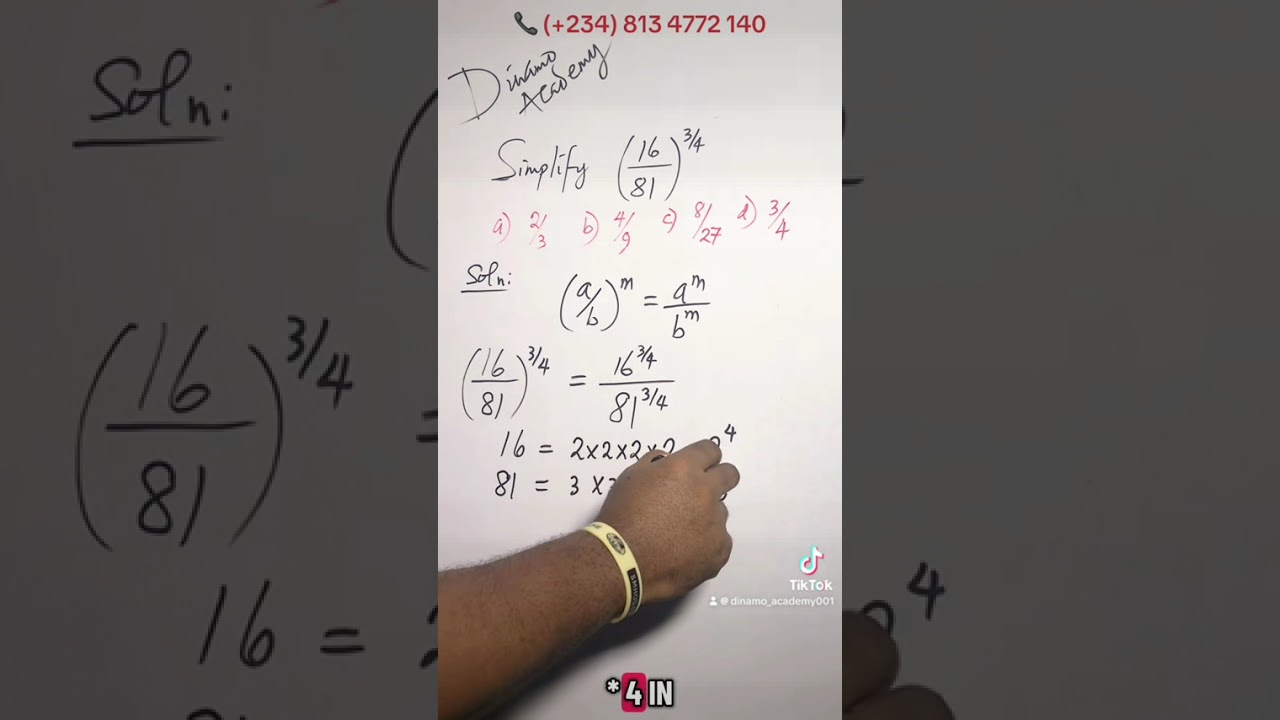 Detailed solution to Indices problem