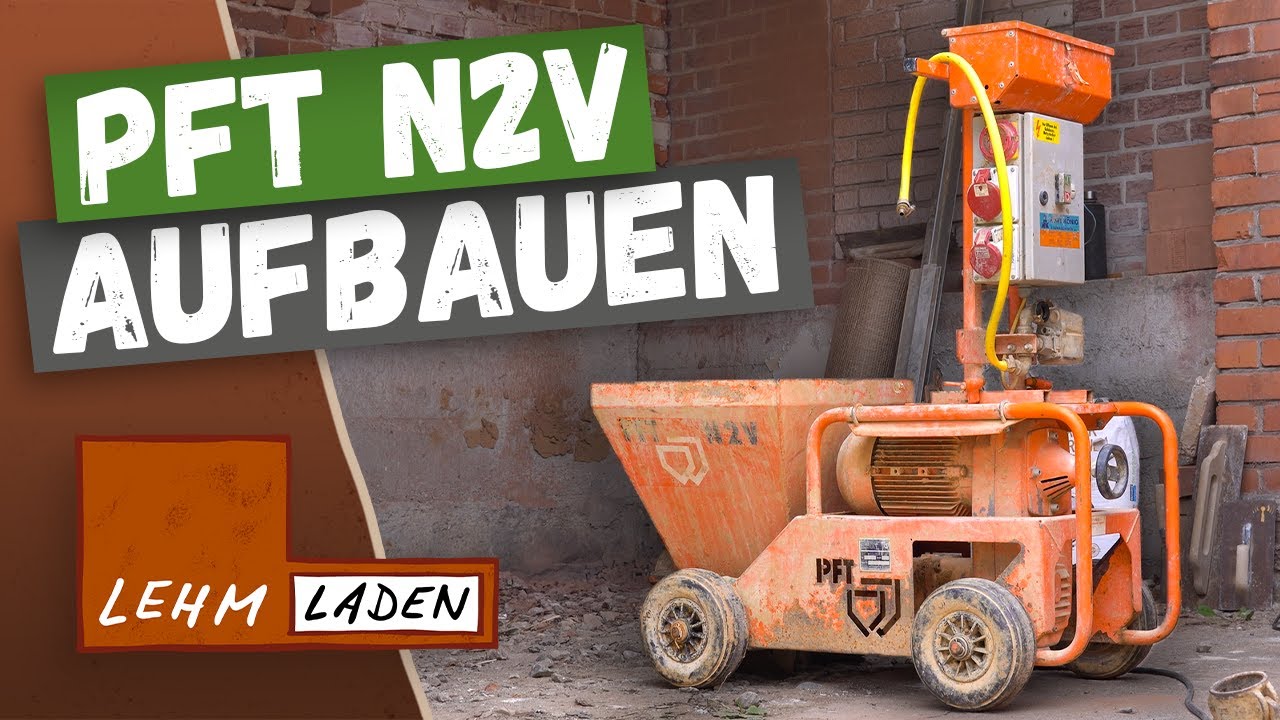 Putzmaschine PFT N2V aufbauen