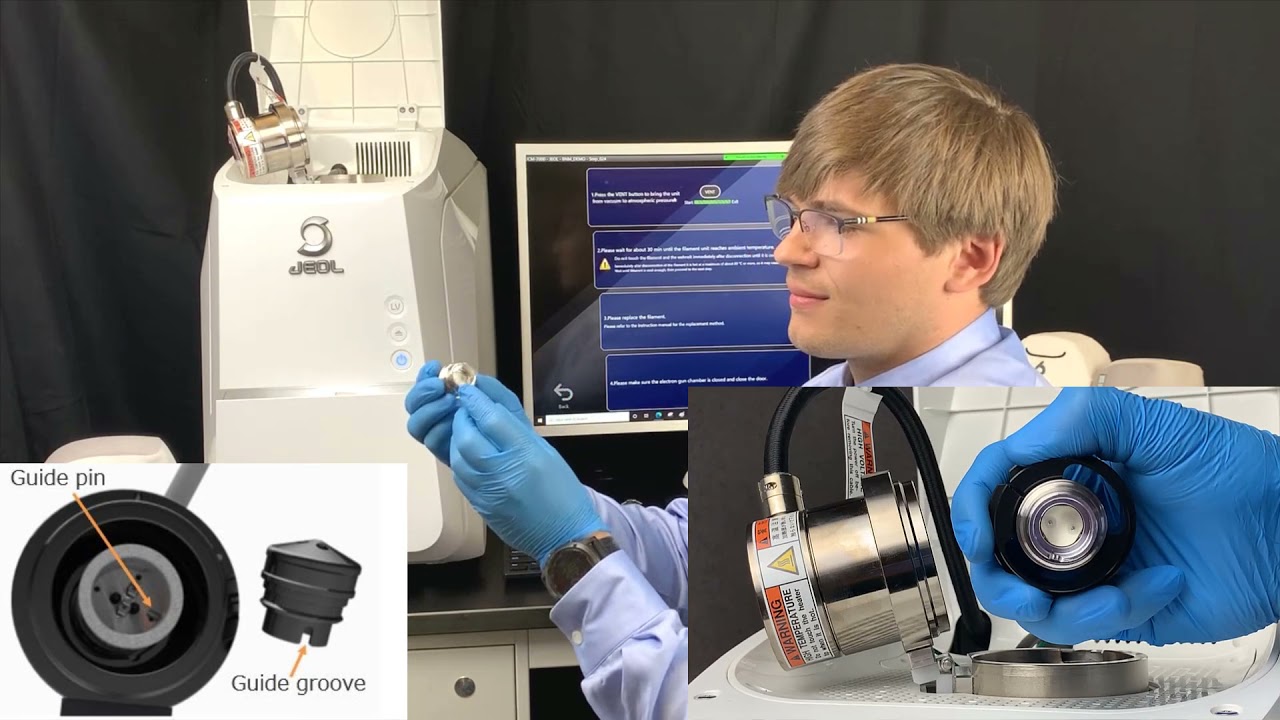 Step-by-step Filament Replacement in the Neoscope tabletop Scanning Electron Microscope (SEM)