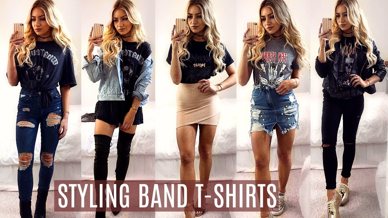 HOW I STYLE BAND / SLOGAN T-SHIRTS / TEES // LOOKBOOK 2017