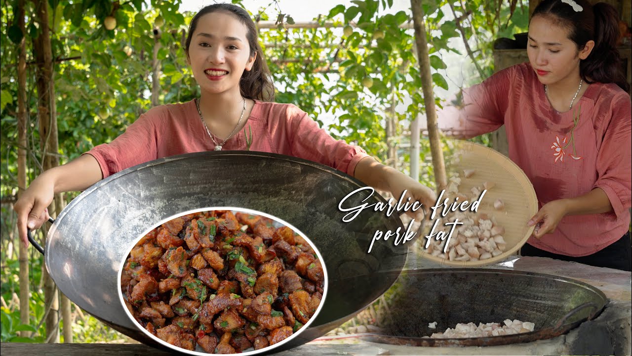 Tieu Phi Goes To The Market To Buy Meat To Make Fat Topping | Cooking & Gardening | Rural Life