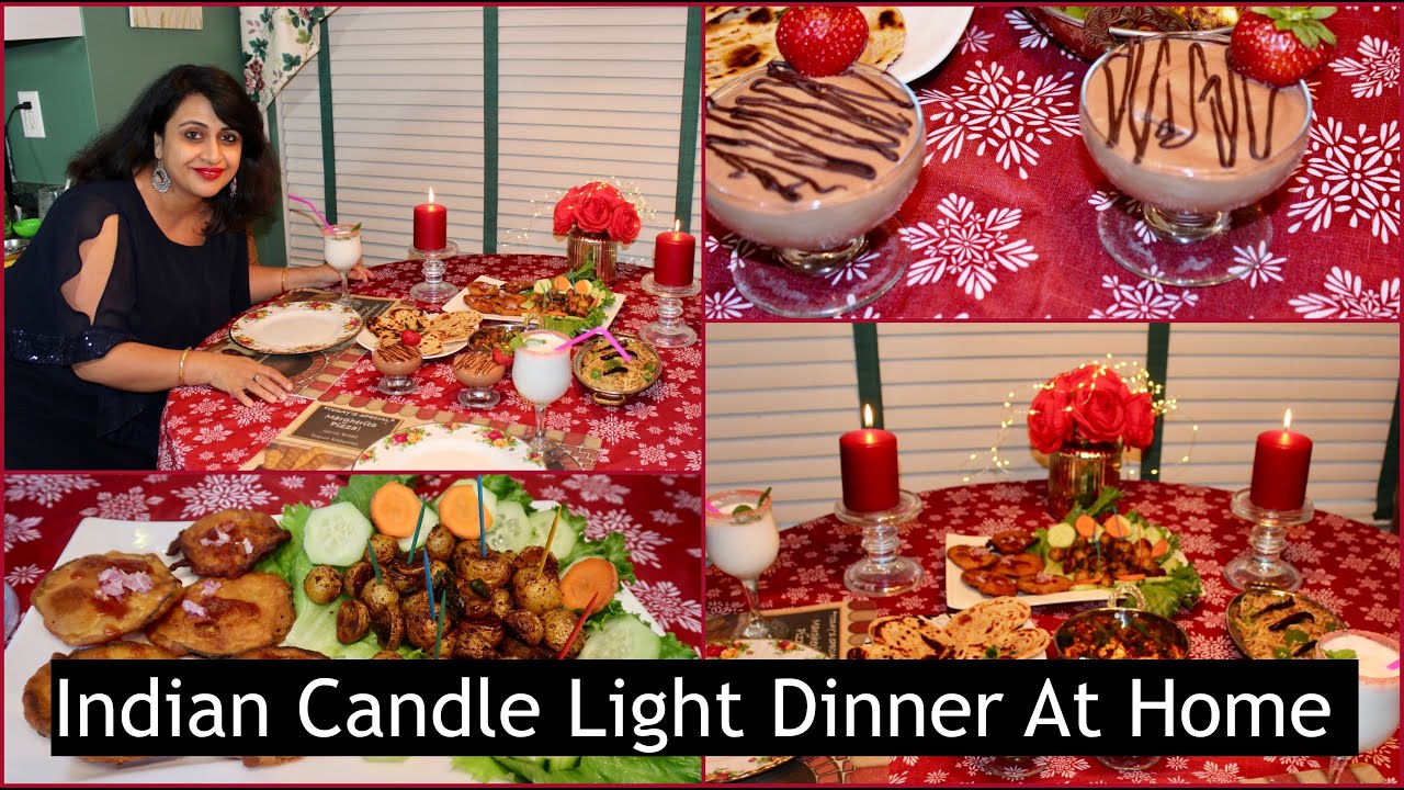 Candle Light Dinner Ideas At Home | Romantic Dinner | Four Course Meal  | Quick Dinner Ideas