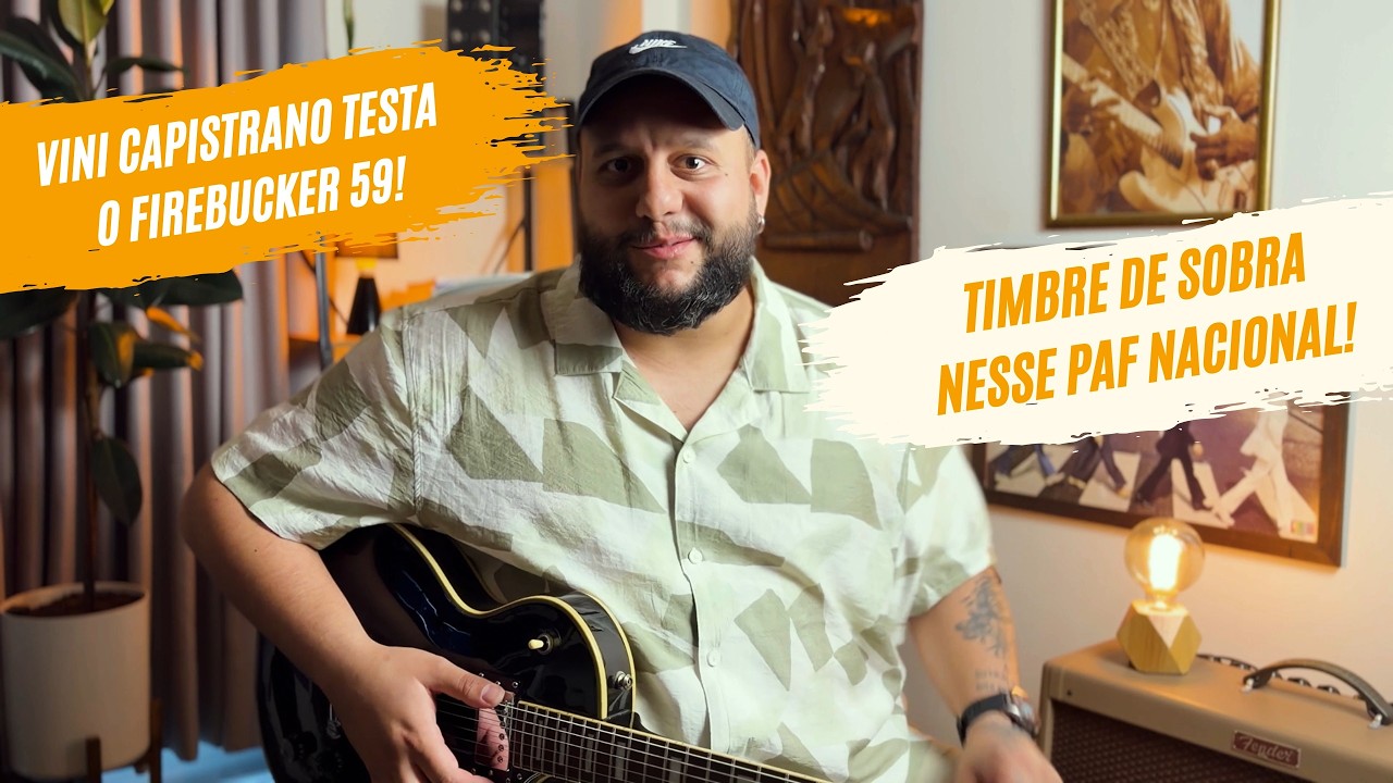 Vini Capistrano Testa os Captadores Firehawk Firebucker 59! Um Set PAF Nacional de Timbre Clássico!