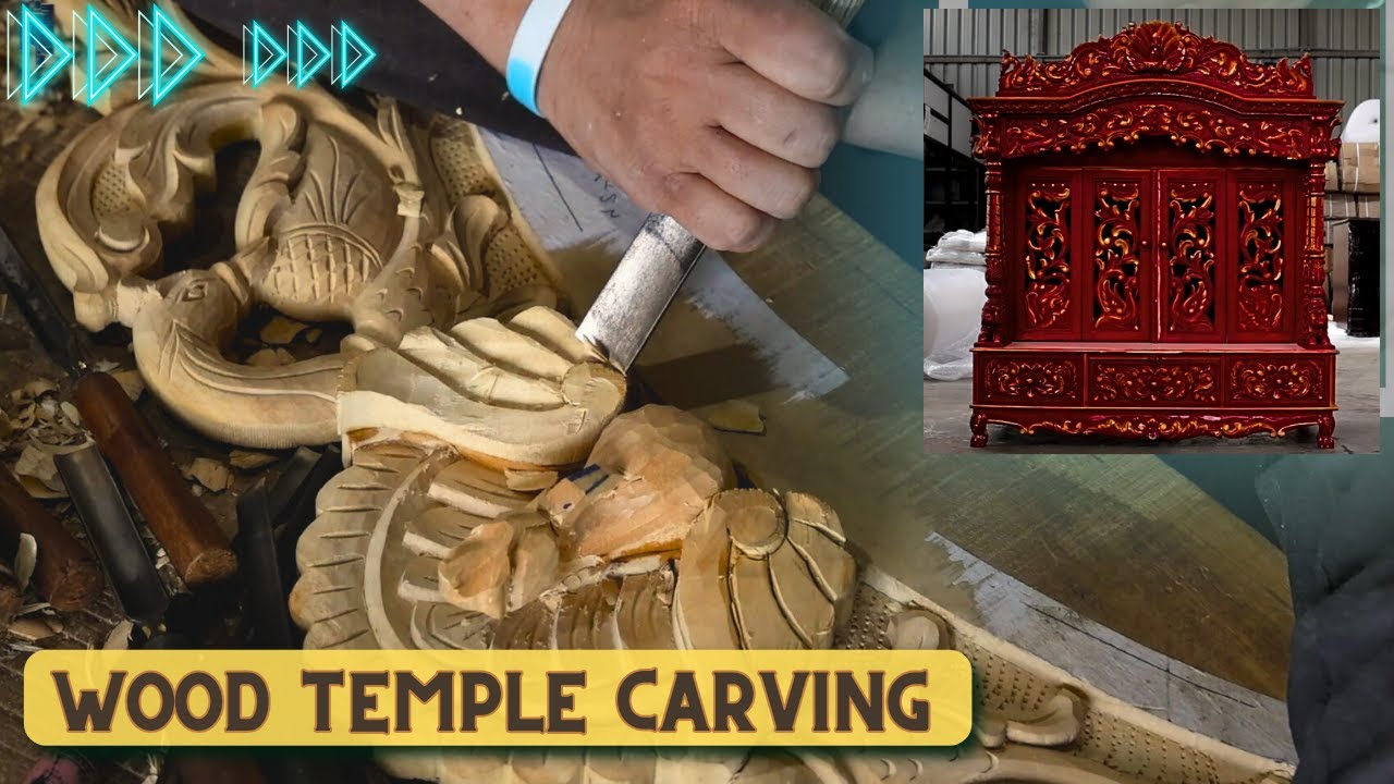 Indian Traditional Wooden Temple | Wooden Temple Making | Hand Carving Process