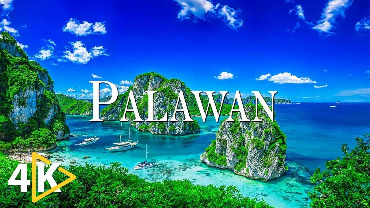 FLYING OVER PALAWAN (4K UHD) – успокаивающая музыка и красивые видеоролики о природе