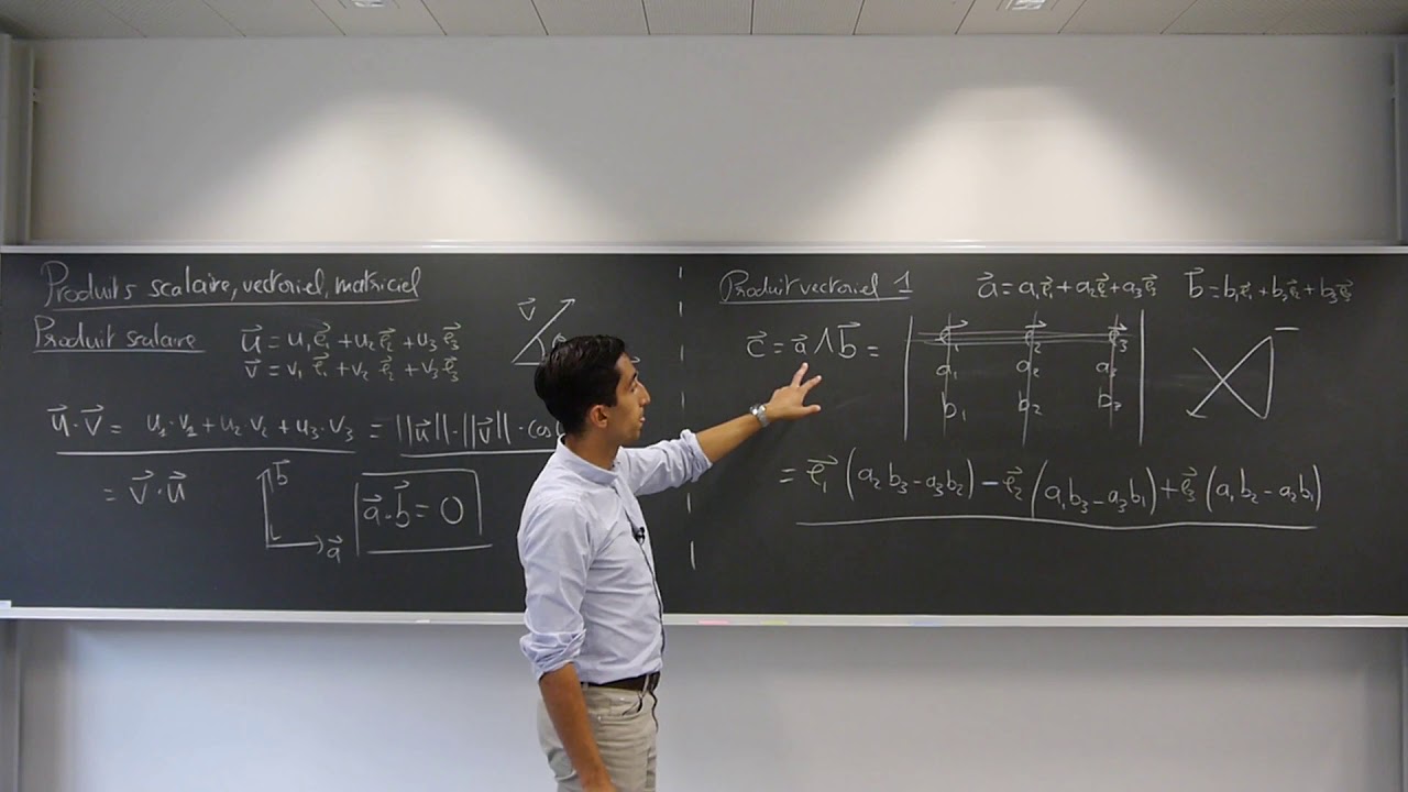 Produits scalaire, vectoriel et matriciel pour la physique 6/26