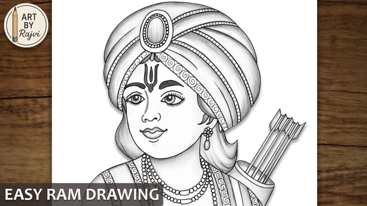 How to Draw Lord Rama Step by Step | Easy Shree Ram Pencil Sketch for Beginners (2026)