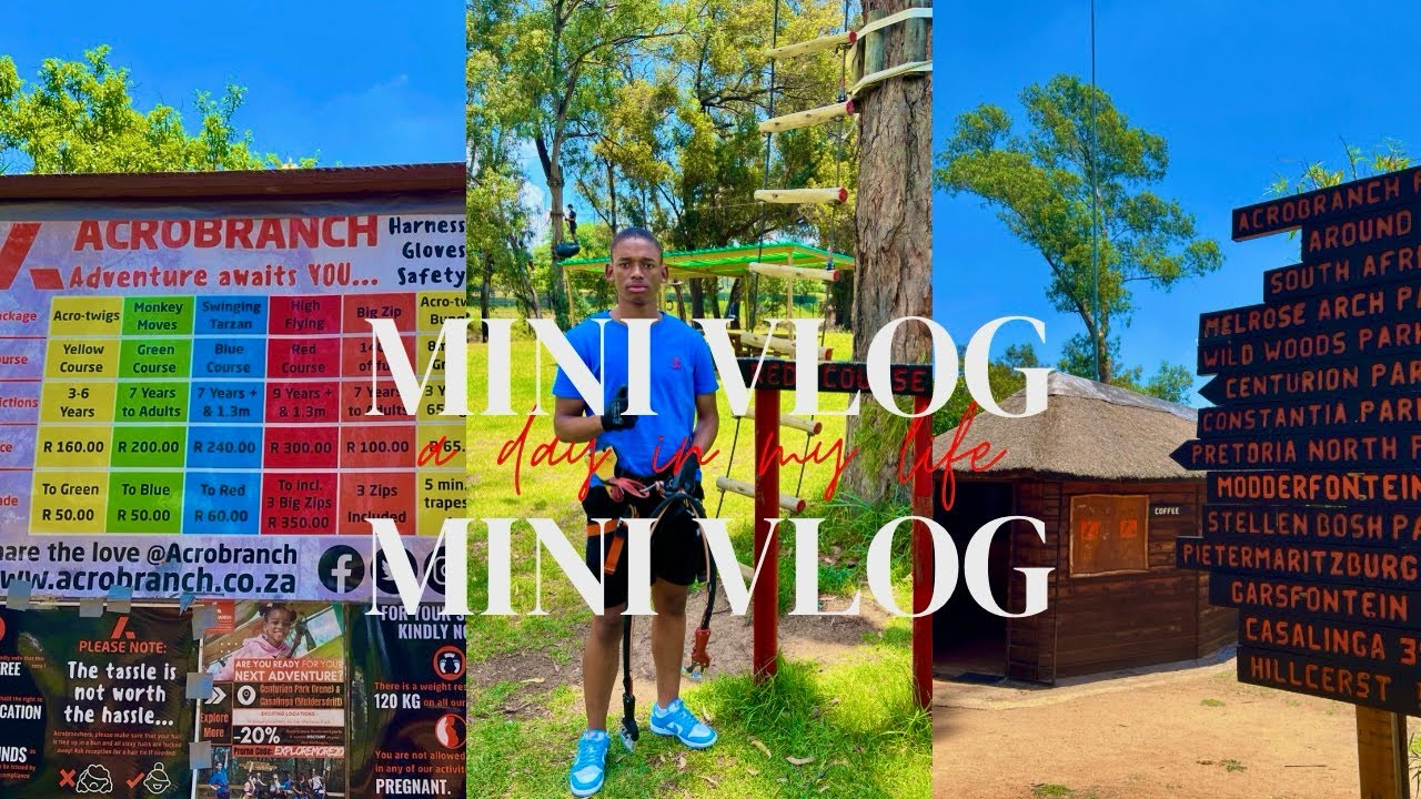 Acrobranch/Activities To Do In Jhb/Lets Go To Acrobranch/South African YouTuber
