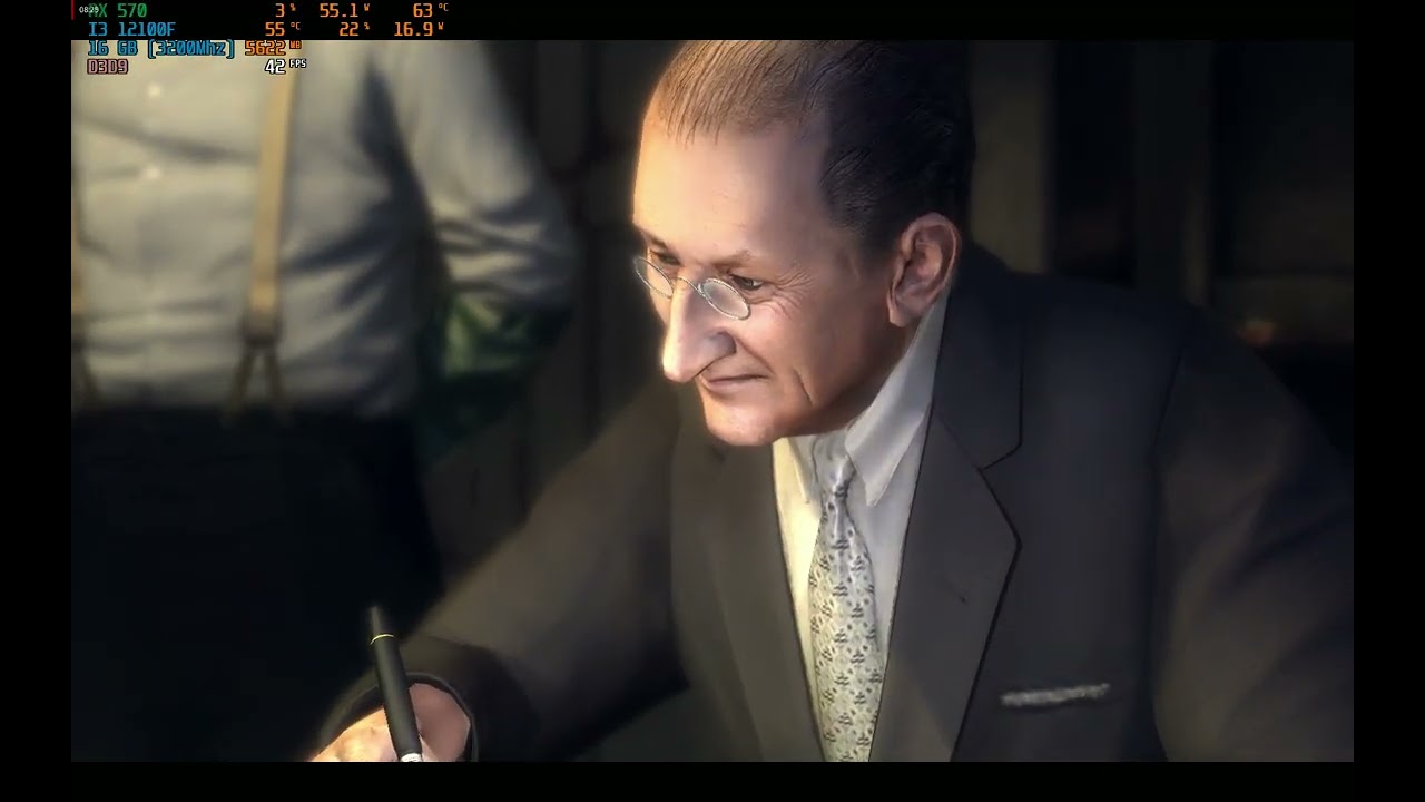 Mafia II PC Gameplay (25), i3 12100f, RX 570 4GB.