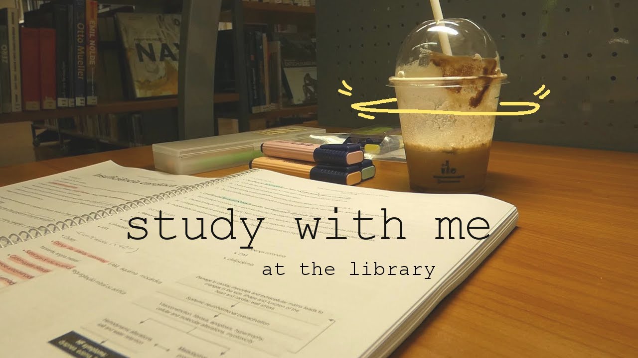 STUDY WITH ME Quiet Library (no music)
