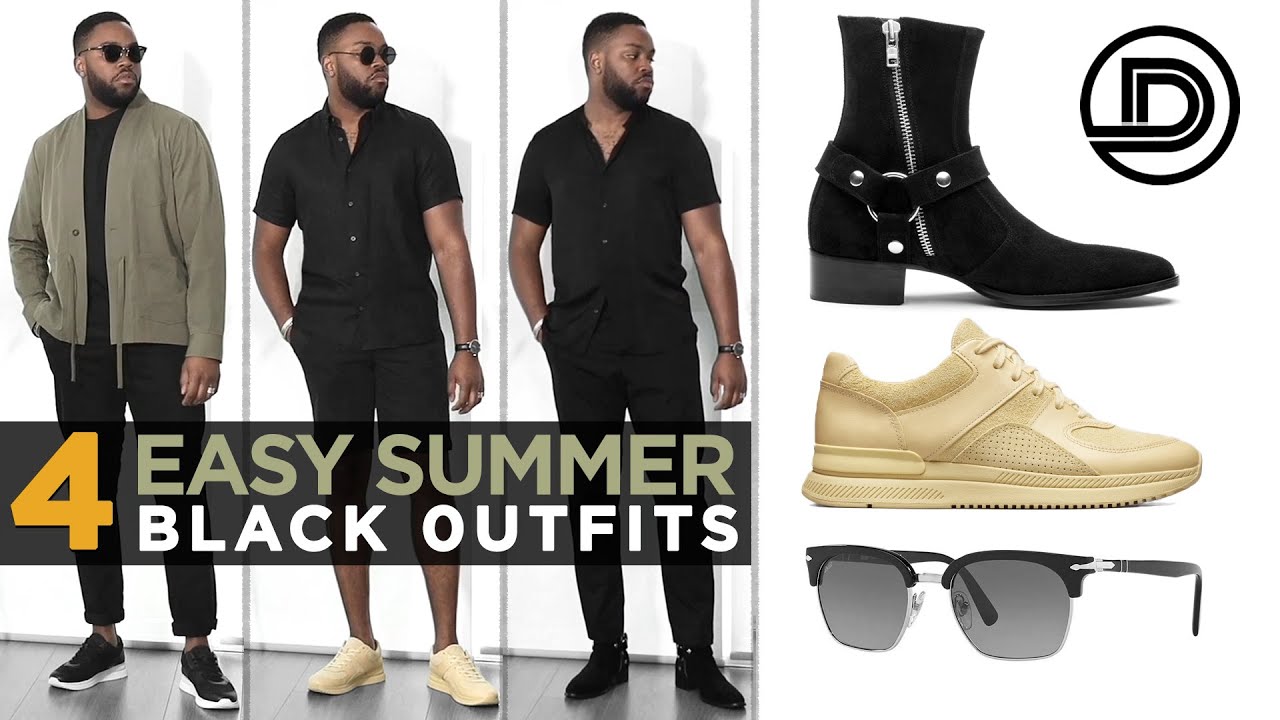 HOW TO WEAR BLACK IN THE SUMMER | Men's Outfit Inspiration (Smart-Casual)