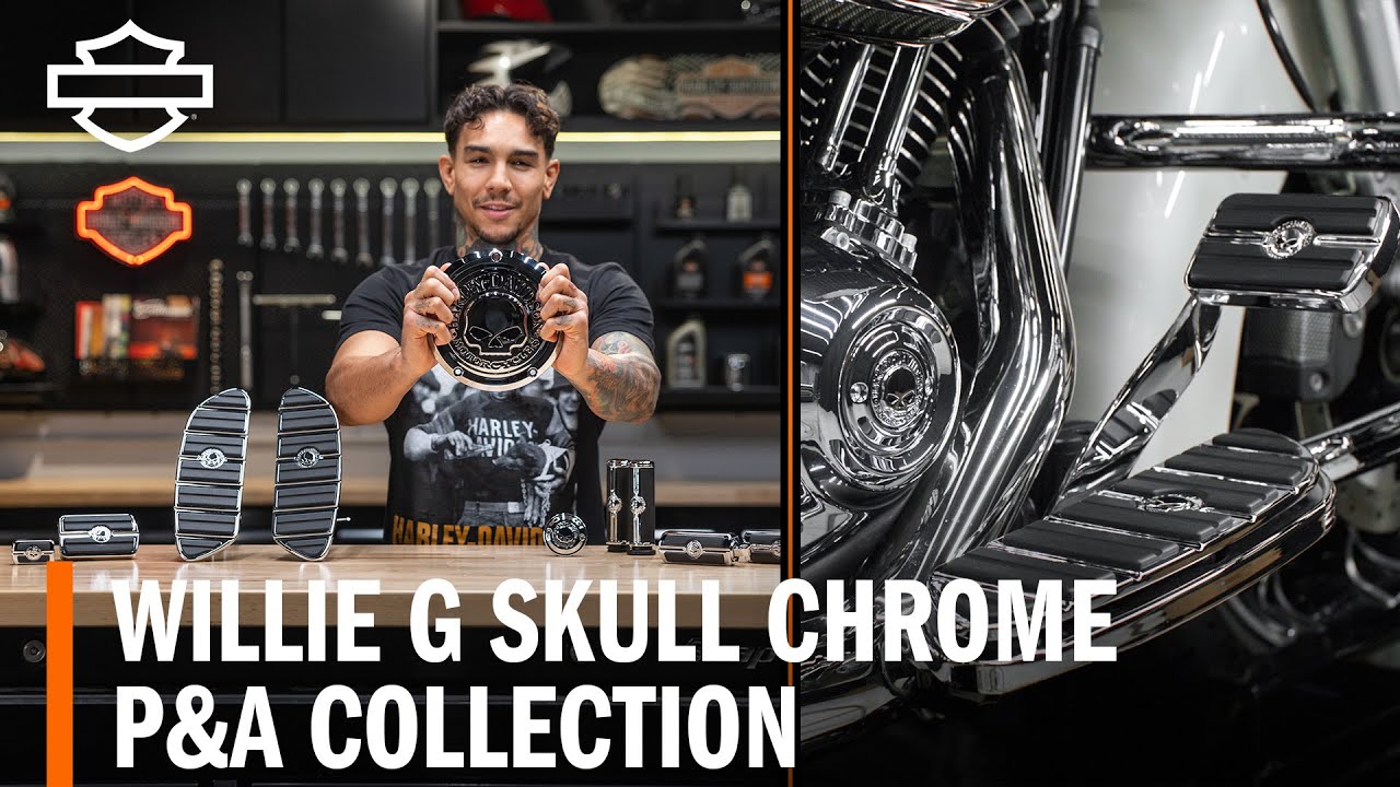 Harley-Davidson Willie G Skull Chrome Parts & Accessories Collection Overview