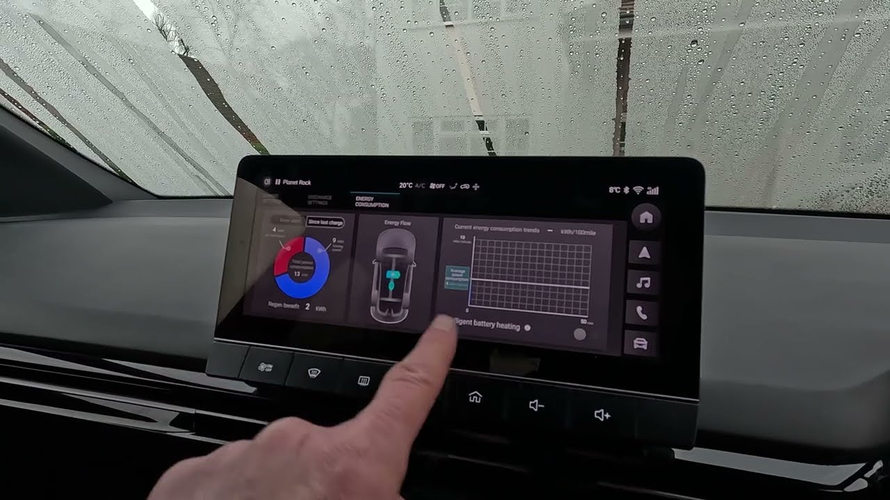 Настройки аккумулятора MG4 EV / скорость заряда / регулировка времени и уровня