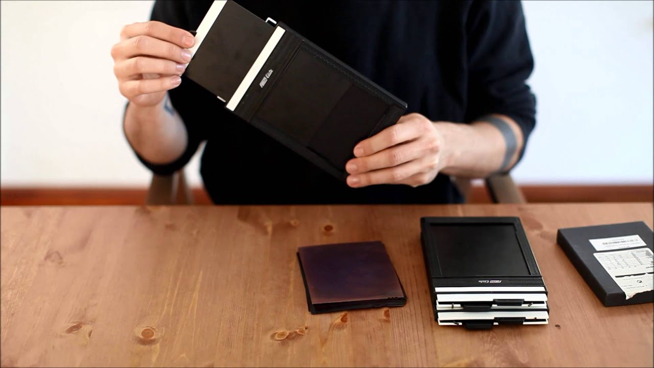 How to load 4X5 Large format sheet film holders