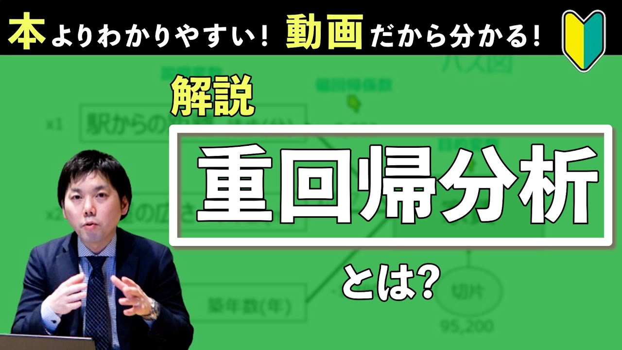 【重回帰分析】本より分かりやすい！動画だから分かる！重回帰分析とは？