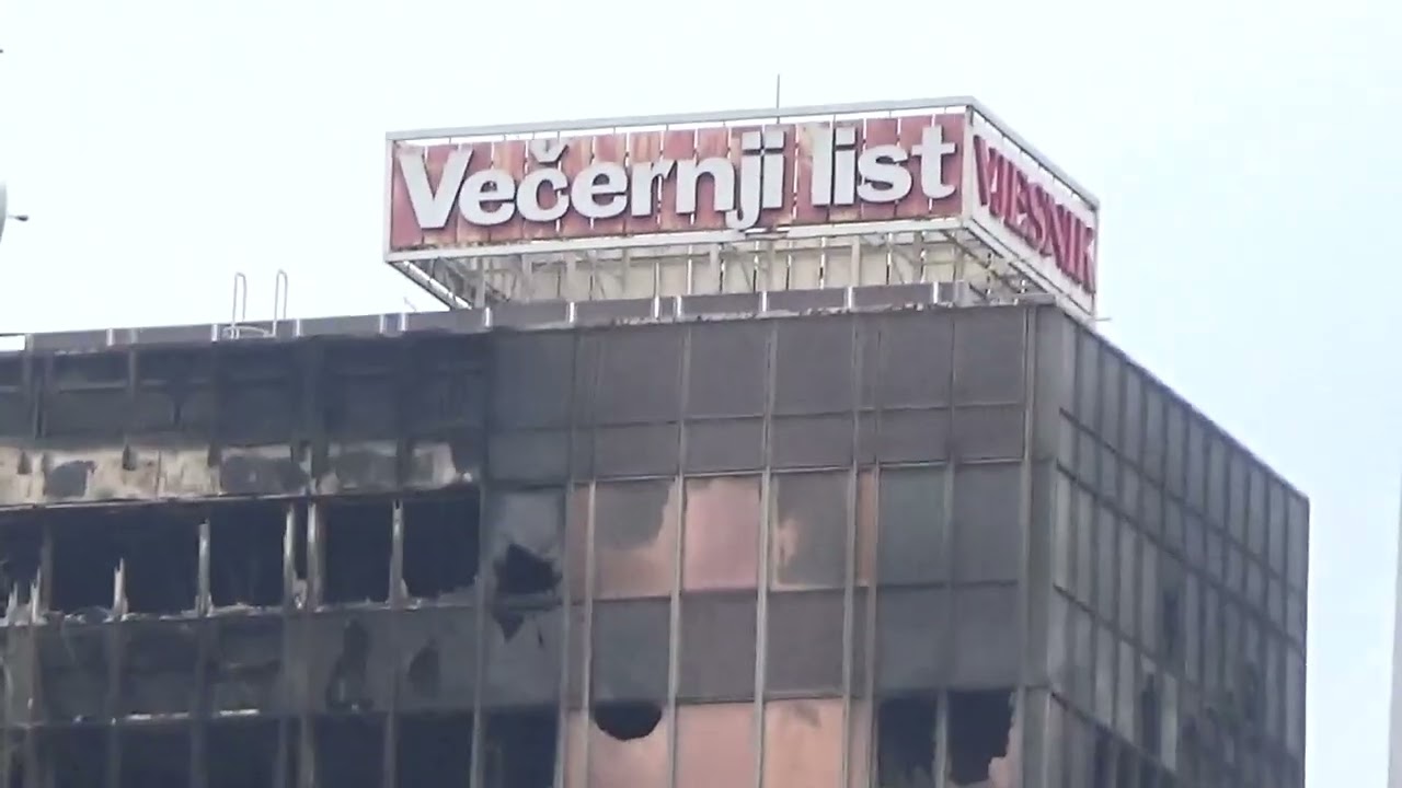 Vjesnikov neboder nakon požara 19.11.2025.