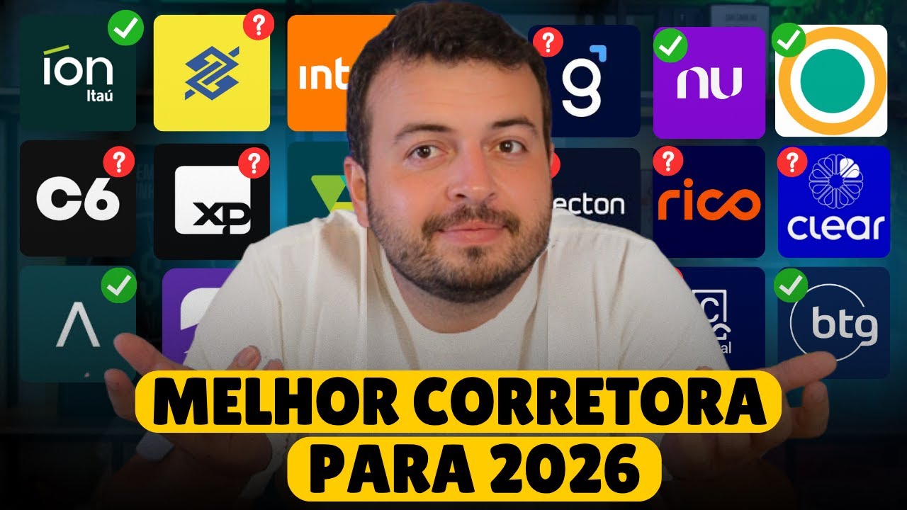 Qual a MELHOR CORRETORA para investir em 2026? GUIA COMPLETO