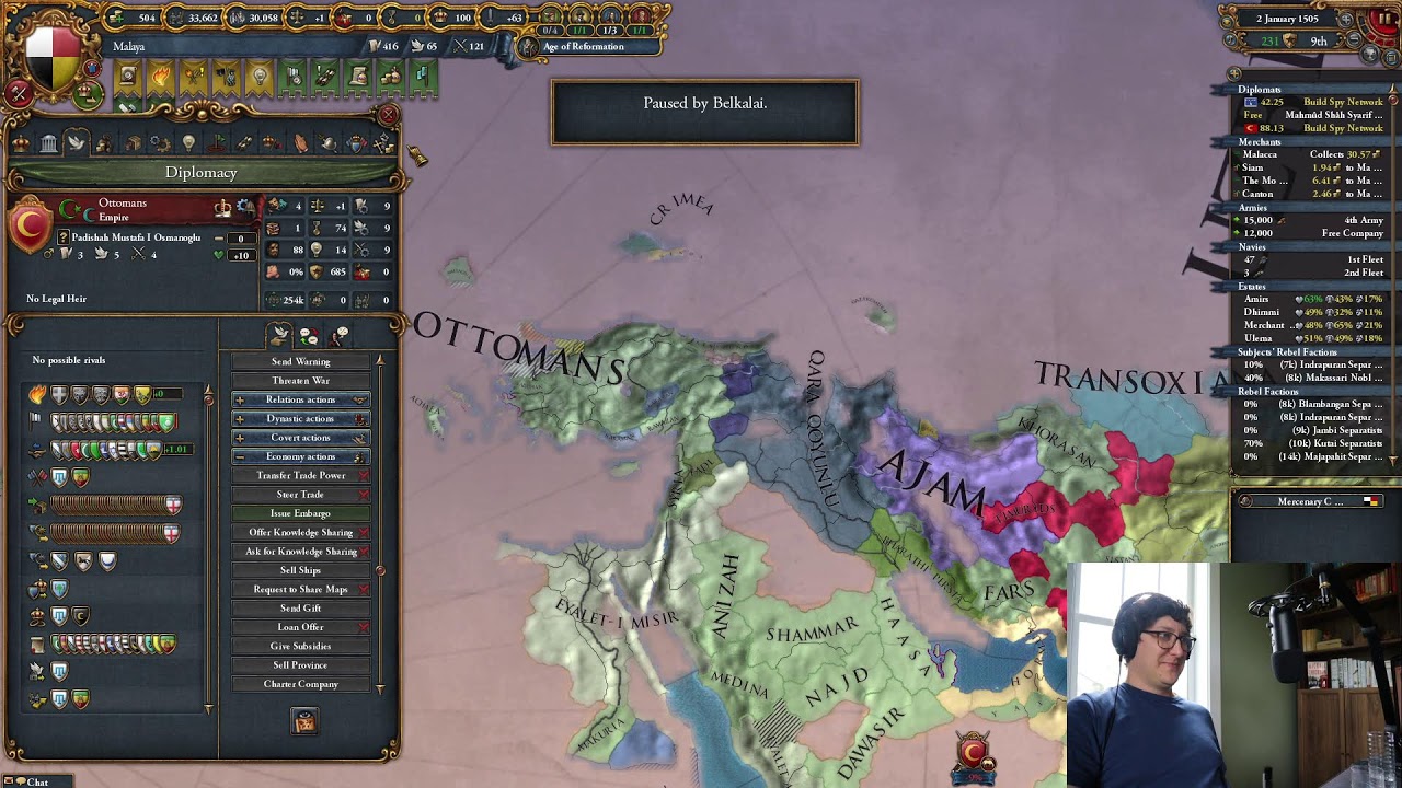 I'm hiding from other EU4 Creators in a grand MP
