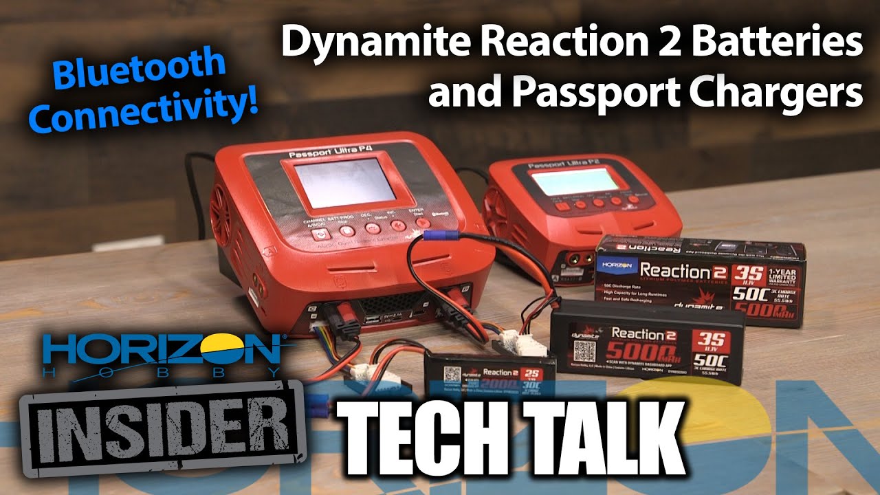 Horizon Insider Tech Talk: Dynamite Reaction 2 Batteries and Chargers with Bluetooth