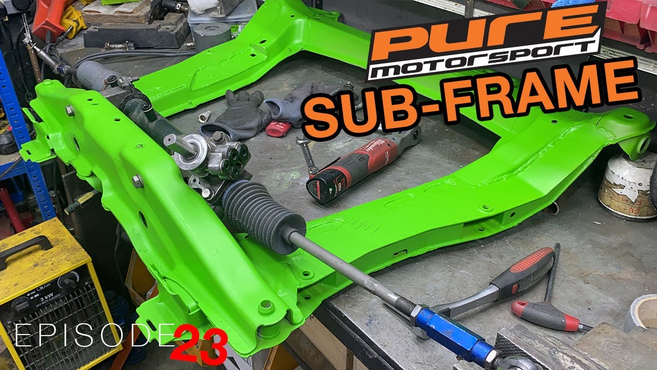 Усиление подрамника для пакета регулируемых поперечных рычагов Pure Motorsport Clio 2. Гл.23