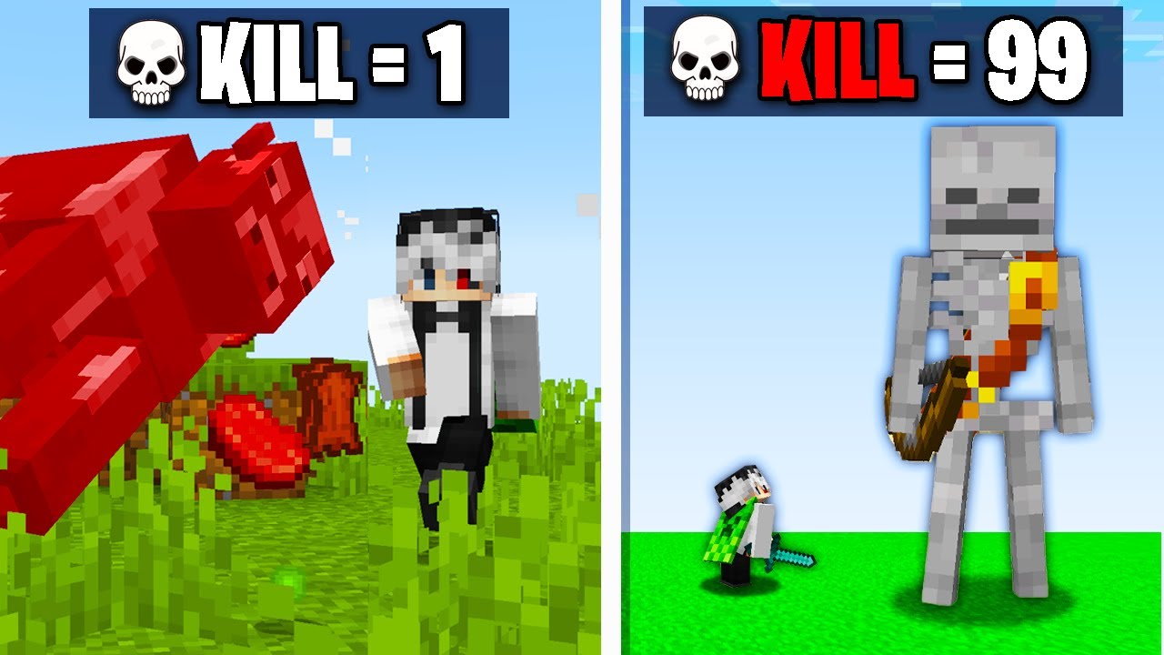Minecraft Dar OMORI UN MOB = SE FACE MAI MARE...