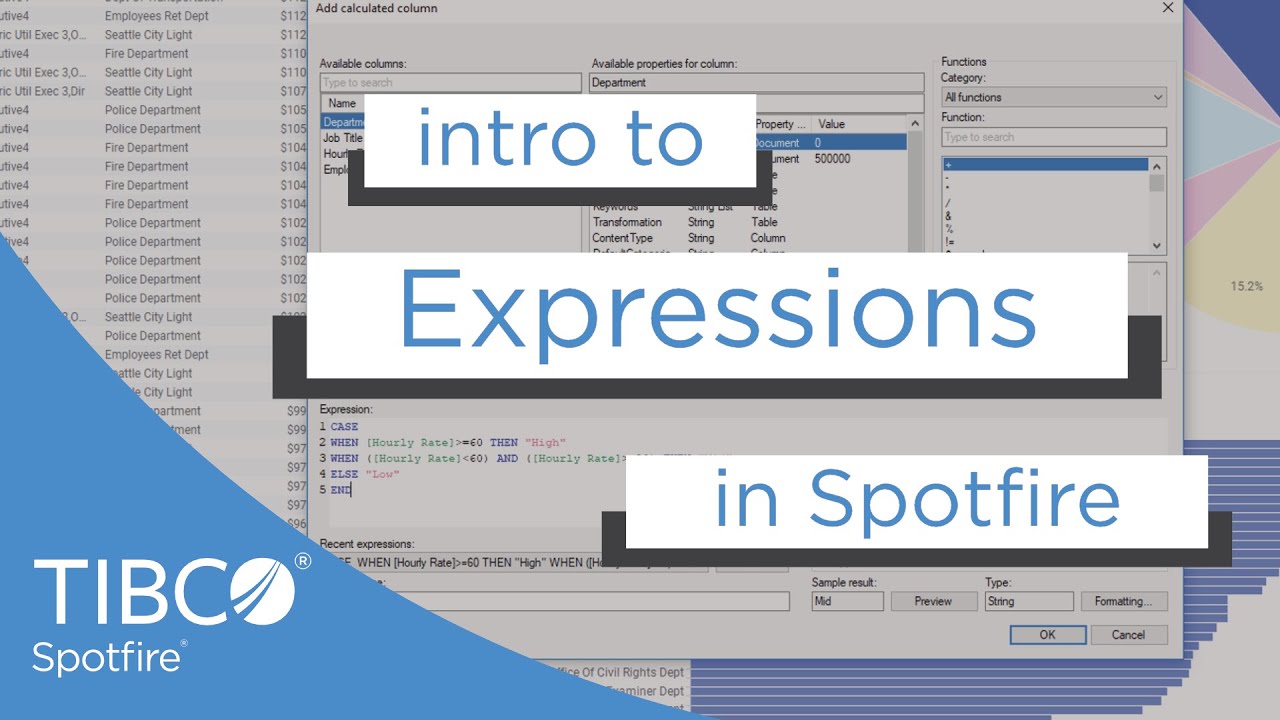 Intro to Custom Expressions in Spotfire