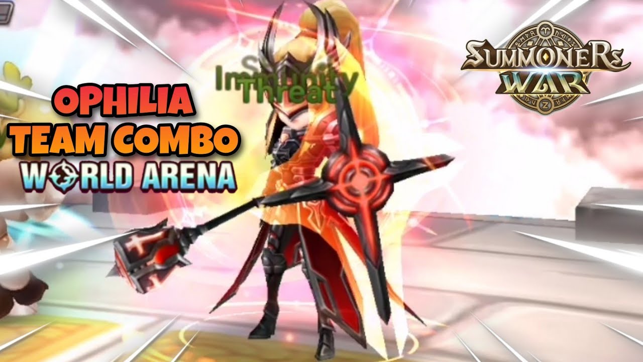 Ophilia Team Combo in World Arena Ep. 5 - Summoners War