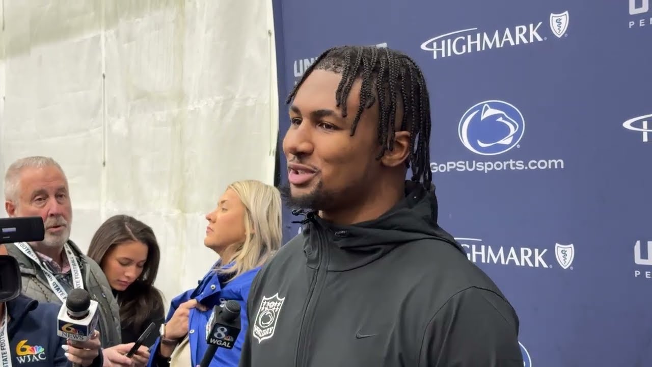 Penn State RB Nicholas Singleton Talks NFL Draft Prep, Career at PSU