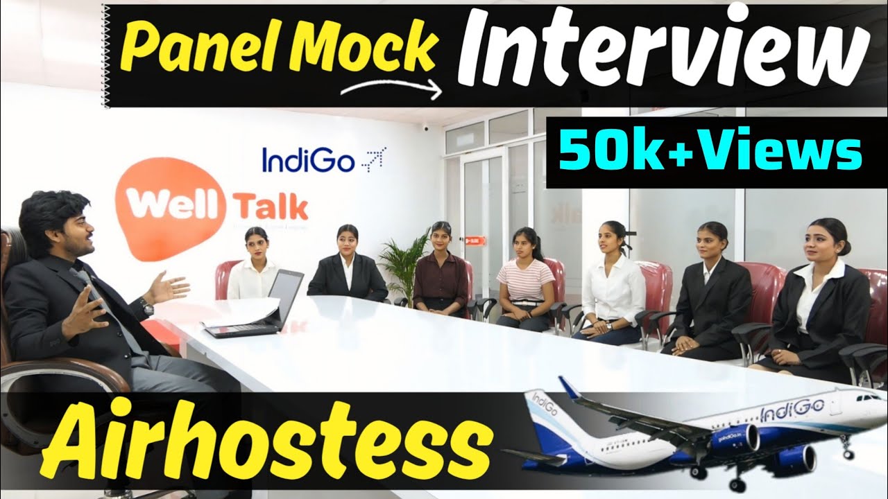 Panel Mock Interview of Airhostess | How to Crack an interview | Cabin Crew Interview | Airhostess