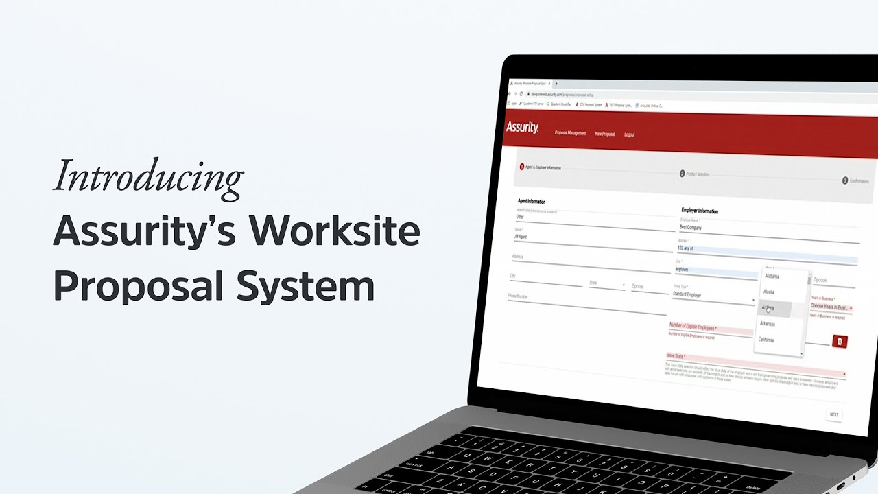 Assurity's Worksite Proposal System