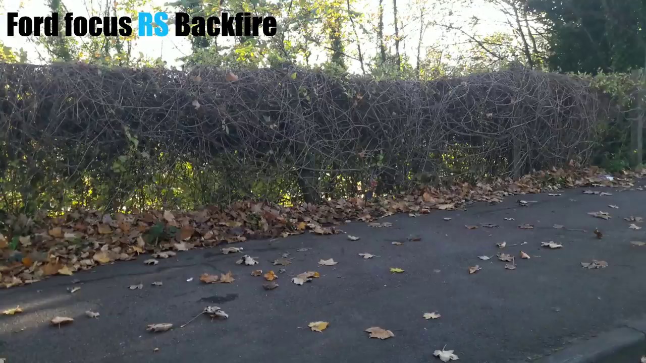 Ford focus rs backfire sound