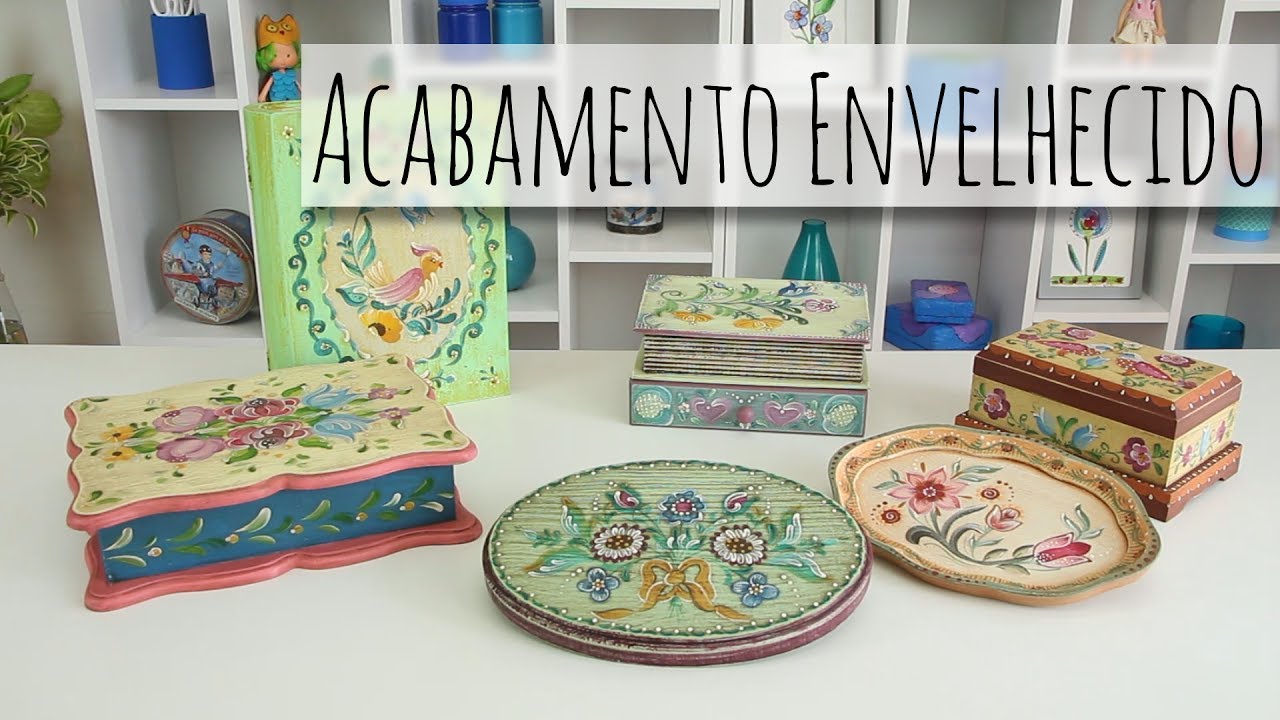Acabamento Envelhecido no Bauernmalerei!