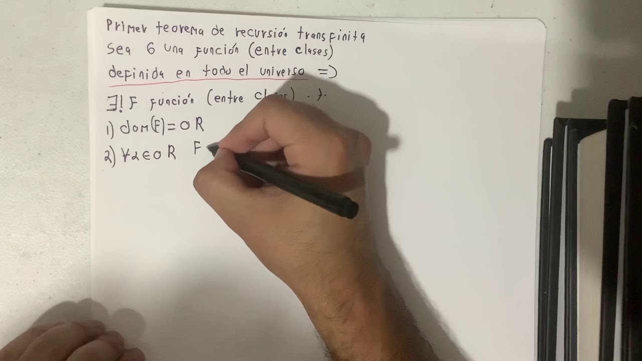 Los teoremas de recursi&oacute;n transfinita