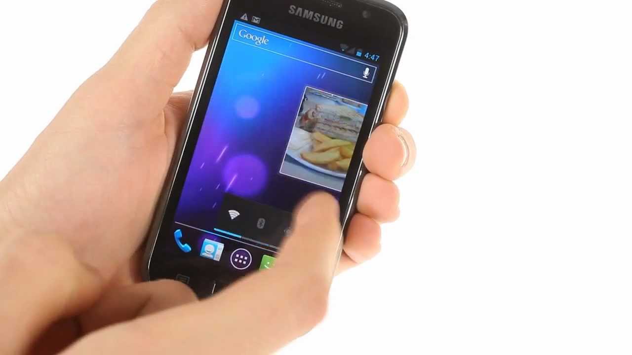 Samsung Galaxy S running Android 4.0 Ice Cream Sandwich