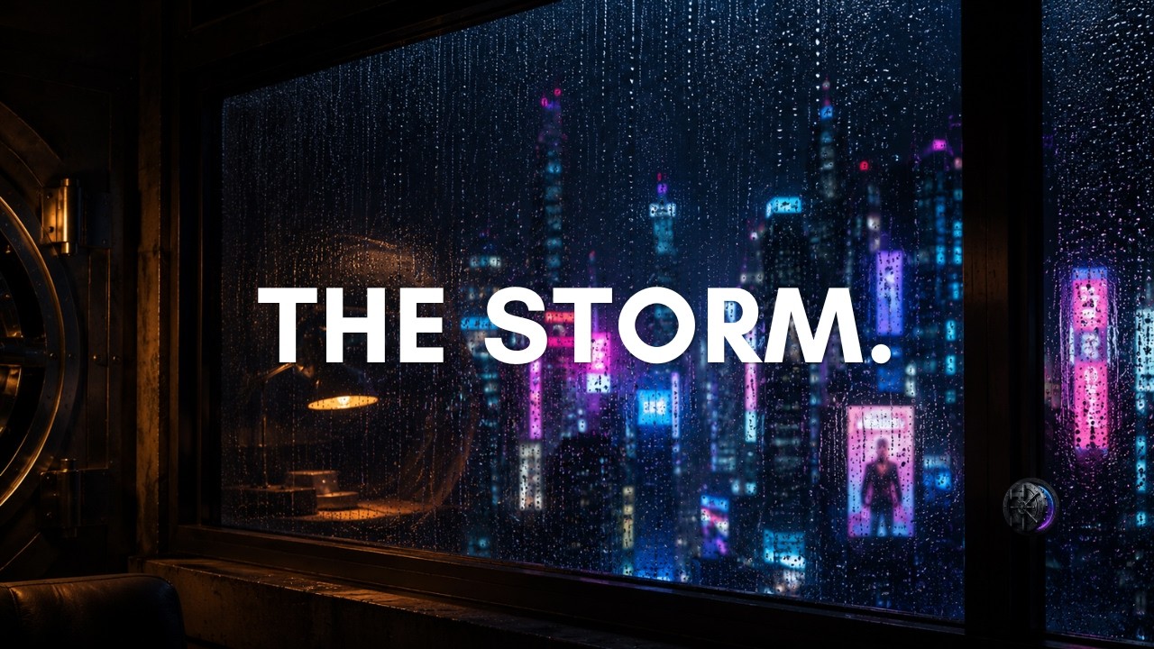 Rainy Season in the Vault | 2-Hour Cyberpunk Rain Ambience for Sleep & Study | Lofi
