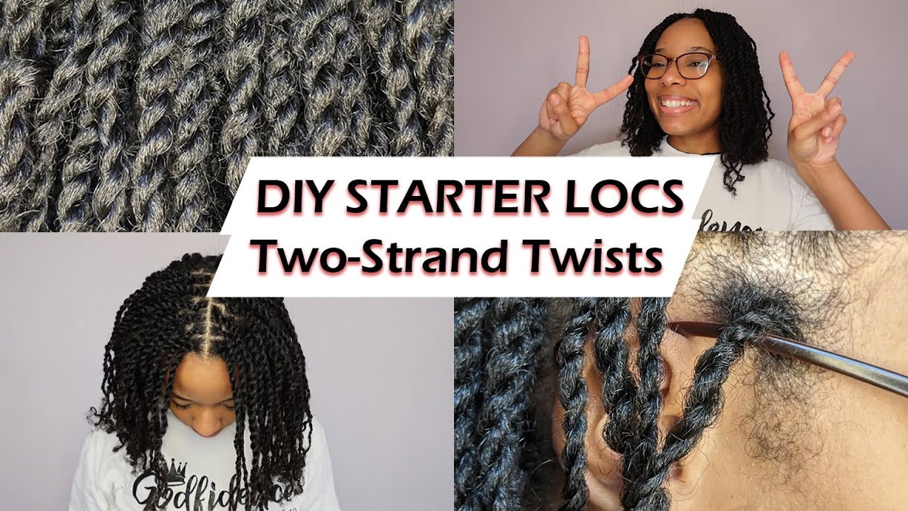 DIY Starter Locs Installation on Thick Type 4 Hair | Two Strand Twists