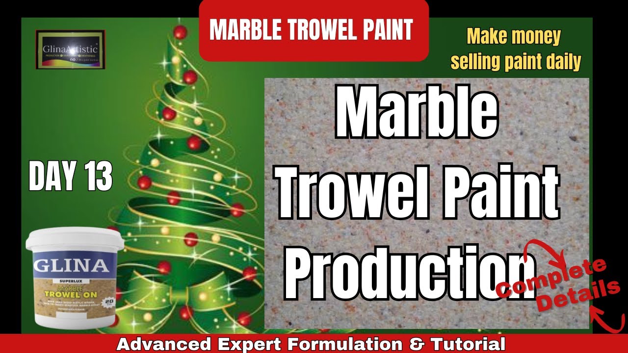 MARBLE Trowel Paint Production : vlogmas Day 13
