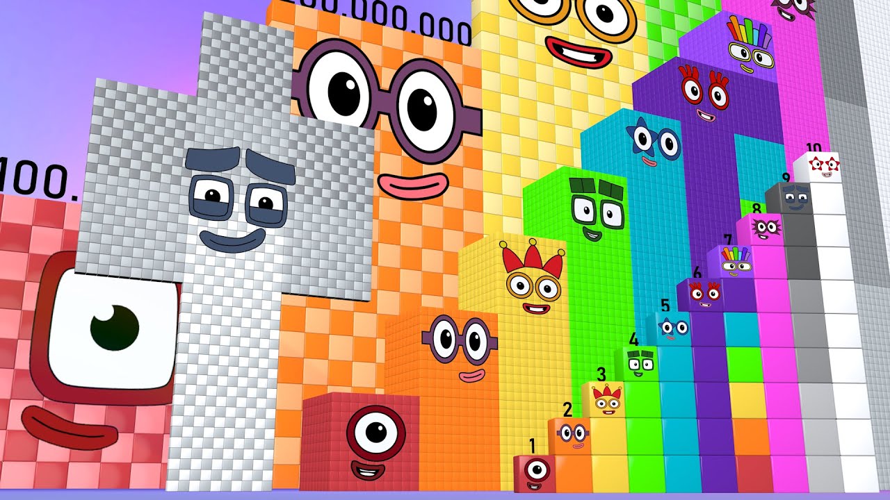 Numberblocks Puzzle Step Squad 900 900,000 to 500,000,000 MILLION BIGGEST Numberblocks Patterns