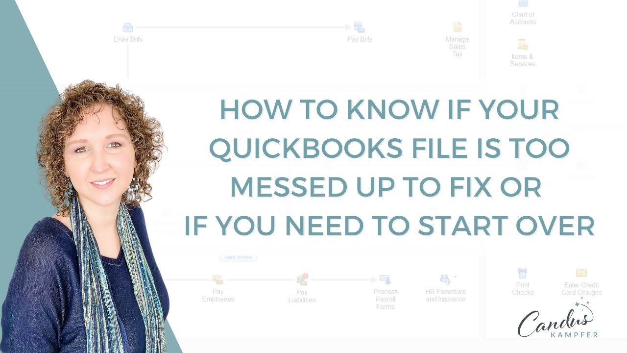 Как узнать, что файл QuickBooks слишком испорчен для исправления или нужно начать все заново