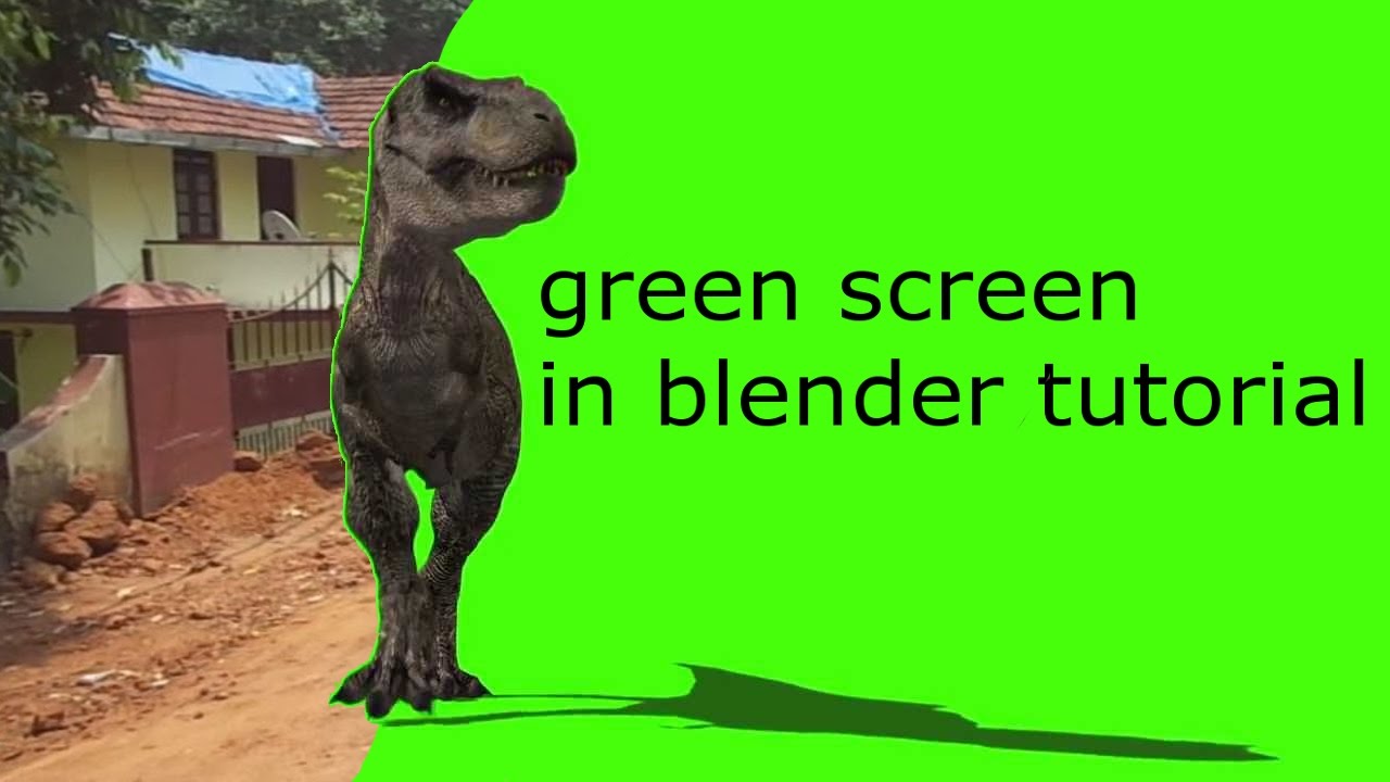 Blender Tutorial Greenscreen with motion tracking