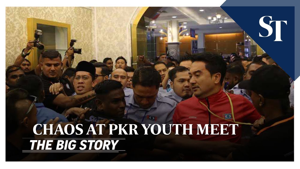 Chaos at PKR youth meet despite truce | THE BIG STORY | The Straits Times