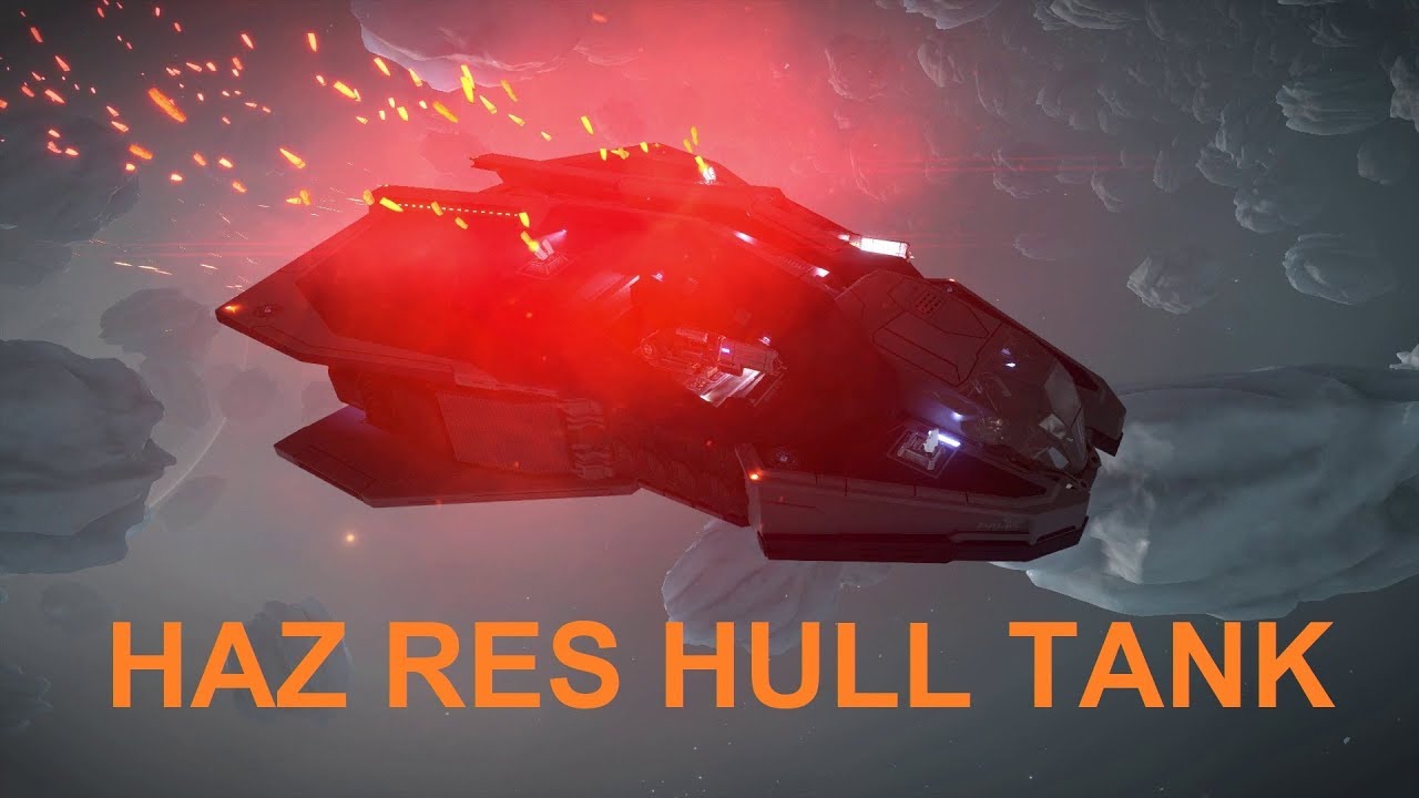 Elite Dangerous: Vulture Hull Tank in the Haz RES