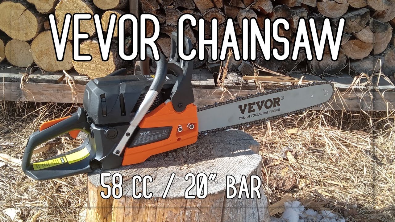 How good is a VEVOR Chainsaw?  Unboxing, setup and demo
