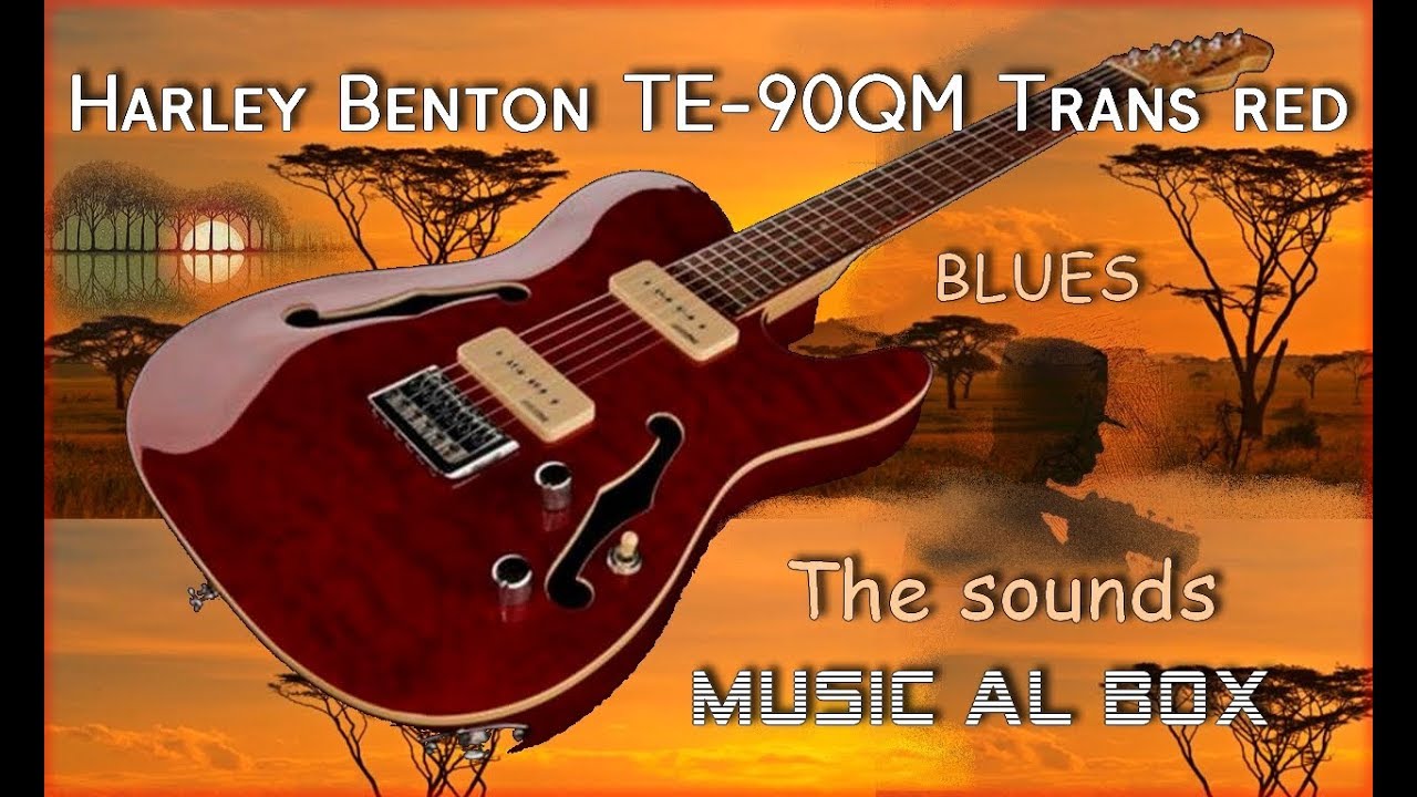 Harley Benton  TE-90 QM Trans Red  The sounds  #harleybenton